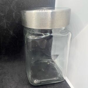 ⭐️ 10-4-$10 - Square Bottom Glass Kitchen Storage Jar